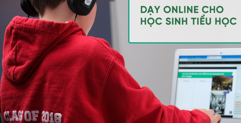 Dạy online cho học sinh tiểu học