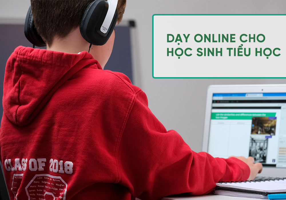 Dạy online cho học sinh tiểu học